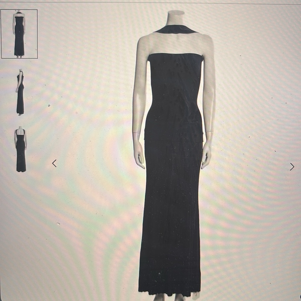 Arakii xs Black Pleated Maxi Dress brand new with tags Mel dress sold out - Picture 2 of 3